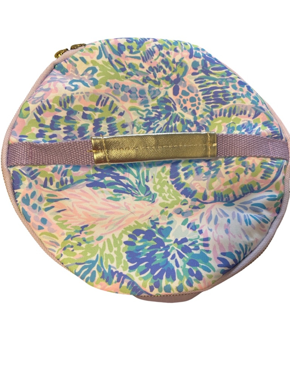 Lilly Pulitzer Pastel Floral Cooler with Gold Logo - Picture 2 of 3